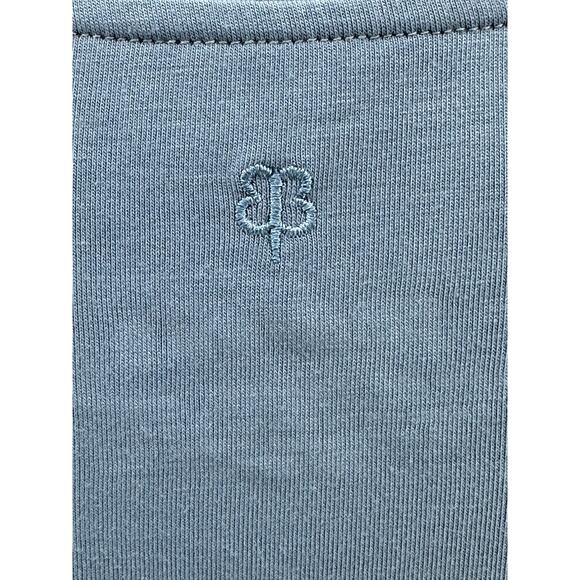 Betabrand Dress Womens Medium Blue Quiet Harbor Twist Knot Jersey Sheath Office - Picture 6 of 10